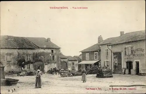 Ak Thiébauménil Meurthe-et-Moselle, Vue interieure, Epicerie