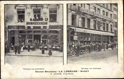 Ak Nancy Meurthe et Moselle, Grande Brasserie La Lorraine