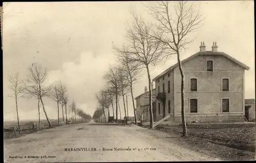 Ak Marainviller Meurthe et Moselle, Route Nationale