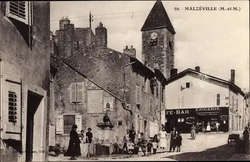 Ak Malzeville Meurthe et Moselle, Straßenpartie, Epicerie
