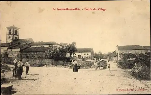 Ak La Neuveville aux Bois Meurthe et Moselle, Entrée du Village