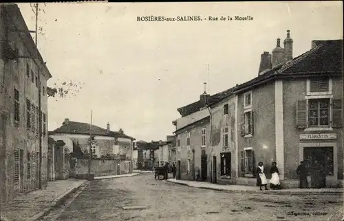 Ak Rosieres aux Salines Meurthe et Moselle, Rue de la Moselle
