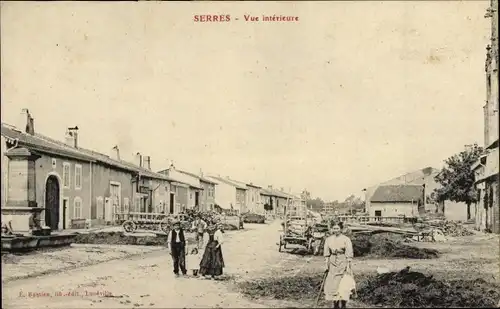 Ak Serres Meurthe et Moselle, Vue interieure, Straßenpartie