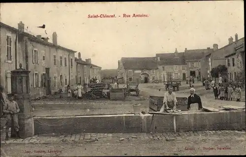 Ak Saint Clement Meurthe et Moselle, Rue Antoine