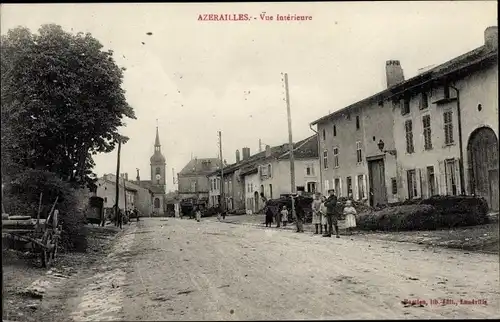 Ak Azerailles Meurthe et Moselle, Vue interieure, Straßenpartie