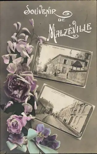 Passepartout Ak Malzeville Meurthe et Moselle, Straßenpartie