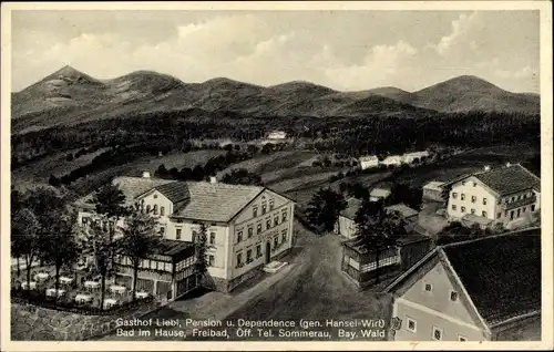 Ak Sommerau Lohberg im Bayerischen Wald, Gasthof Liebl, gen. Hansel-Wirt