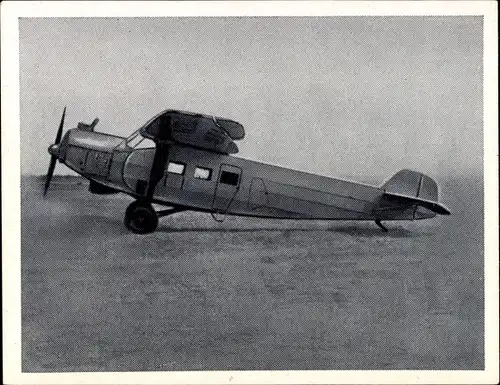 Sammelbild Pionier-, Versuchs- und Sportflugzeuge Nr. 11, Focke-Wulf A 17a Möwe, Baujahr 1928