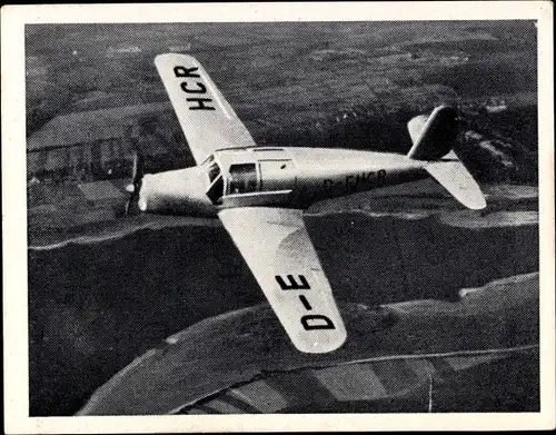 Sammelbild Pionier-, Versuchs- und Sportflugzeuge Nr. 35, Arado Ar 79, Baujahr 1938