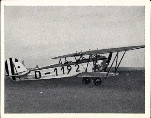 Sammelbild Pionier-, Versuchs- und Sportflugzeuge Nr. 19, Arado SC 1, Baujahr 1926