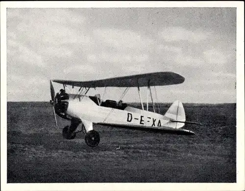 Sammelbild Pionier-, Versuchs- und Sportflugzeuge Nr. 27, Focke-Wulf Fw 44 Stieglitz, Baujahr 1936