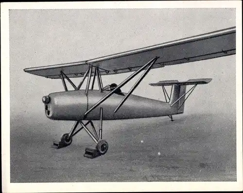 Sammelbild Pionier-, Versuchs- und Sportflugzeuge Nr. 38, Zaunkönig von Prof. Winter, Baujahr 1940