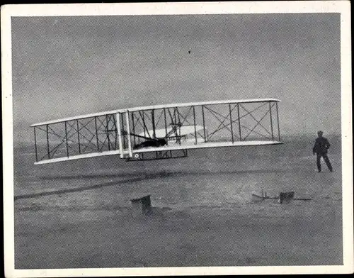 Sammelbild Pionier-, Versuchs- und Sportflugzeuge Nr. 2, Gebr. Wright, Erster Flug 1903