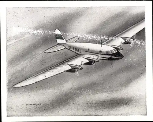 Sammelbild Das Flugzeug Gruppe III Bild 63, Die Heinkel He 116