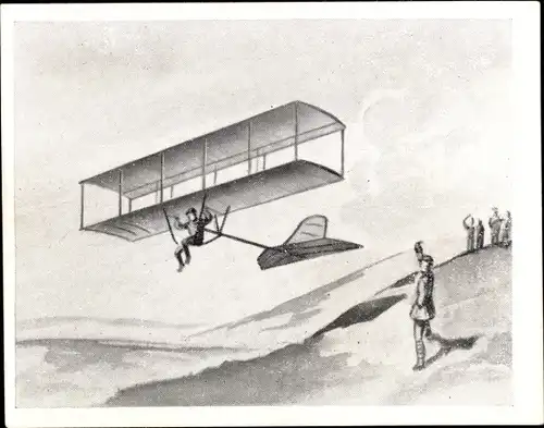 Sammelbild Das Flugzeug Gruppe I Bild 15, Der Doppeldecker der Gebrüder Wright