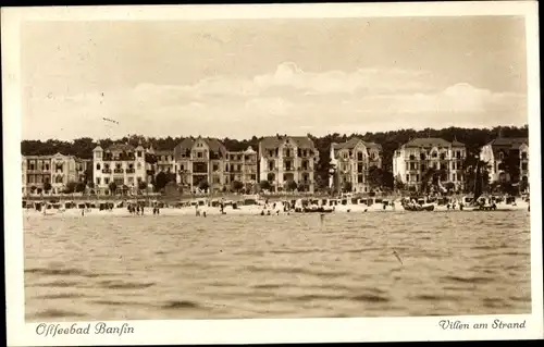 Ak Ostseebad Bansin Heringsdorf auf Usedom, Villen am Strand