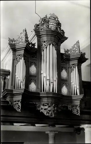 Ak Meppel Drenthe Niederlande, Orgel, Ned. Herv. Kerk, rugwerk