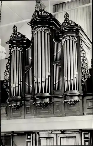 Ak Meppel Drenthe Niederlande, Orgel, Doopsgez. Kerk