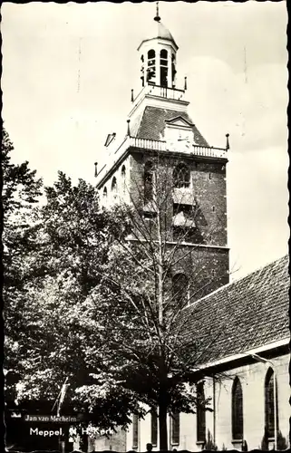 Ak Meppel Drenthe Niederlande, N. H. Kerk