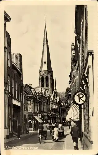 Ak Almelo Overijssel Niederlande, Grootestraat