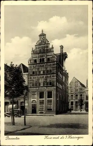 Ak Deventer Overijssel Niederlande, Huis met de 3 Haringen