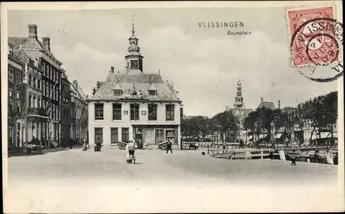 Ak Vlissingen Zeeland Niederlande, Beursplein