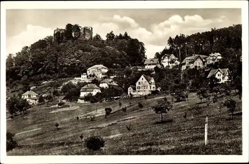 Ak Ebersteinburg Baden Baden im Stadtkreis Baden Württemberg, Blick zum Ort