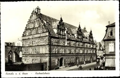 Ak Hameln an der Weser Niedersachsen, Hochzeitshaus