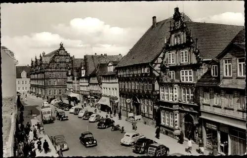 Ak Hameln an der Weser Niedersachsen, Museum mit Stiftsherrenhaus u. Hochzeitshaus, Osterstraße