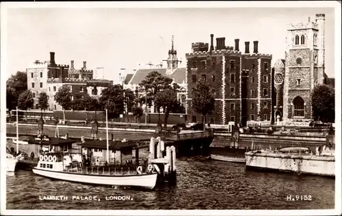 Ak London City England, Lambeth Palace