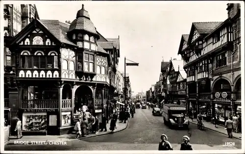 Ak Chester Cheshire England, Bridge Street