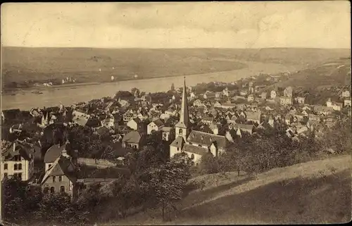 Ak Linz am Rhein, Panorama vom Ort