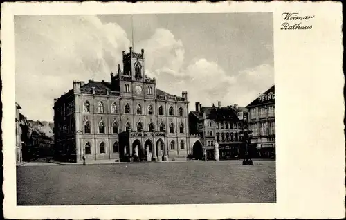 Ak Weimar in Thüringen, Rathaus