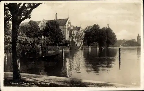 Ak Konstanz am Bodensee, Inselhotel