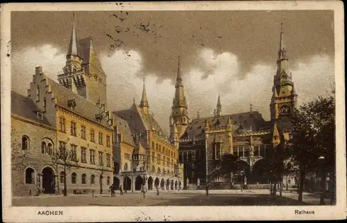 Ak Aachen in Nordrhein Westfalen, Rathaus