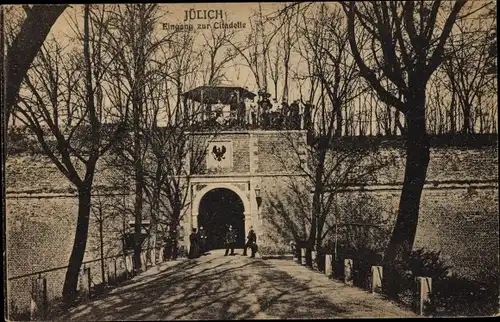 Ak Jülich in Nordrhein Westfalen, Eingang zur Citadelle