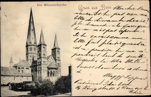 Ak Bonn am Rhein, Münsterkirche