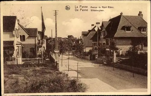 Ak La Panne De Panne Westflandern, Avenue du Mont Blanc