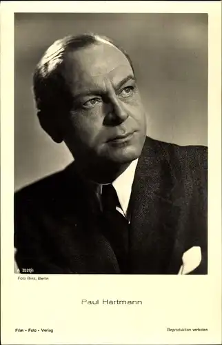 Ak Schauspieler Paul Hartmann, Portrait
