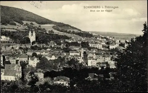 Ak Sonneberg in Thüringen, Blick von der Kappel