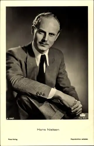 Ak Schauspieler Hans Nielsen, Portrait, Ross Verlag A 3360/1