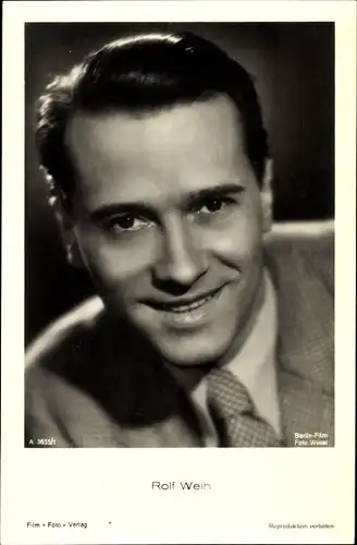 Ak Schauspieler Rolf Weih, Portrait, Krawatte