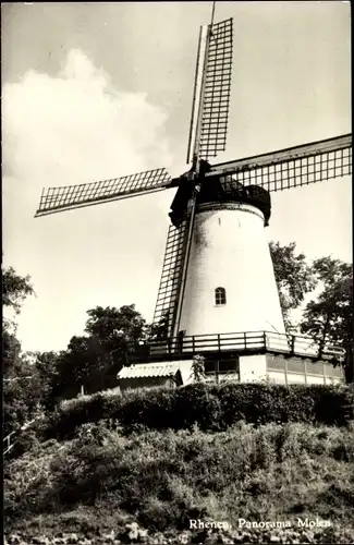 Ak Rhenen Utrecht, Panorama Molen