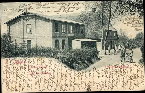 Ak Ostseebad Kellenhusen in Holstein, Straßenpartie mit Pension