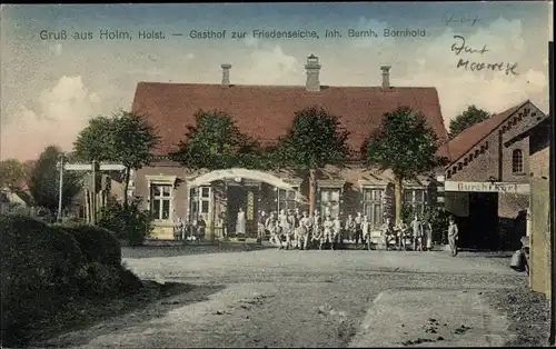 Ak Holm in Holstein, Gasthof zur Friedenseiche