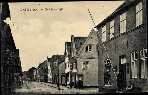 Ak Glückstadt an der Elbe, Reichenstraße