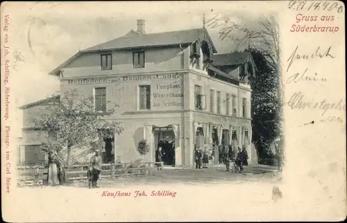 Ak Süderbrarup in Angeln, Partie am Kaufhaus