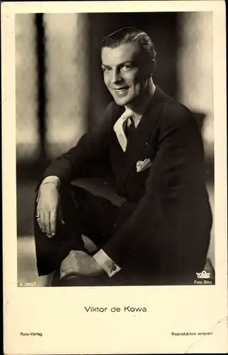 Ak Schauspieler Viktor de Kowa, Ross A3382/1