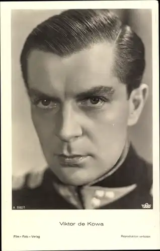 Ak Schauspieler Viktor de Kowa, Portrait, Film Foto Verlag A 3582/1