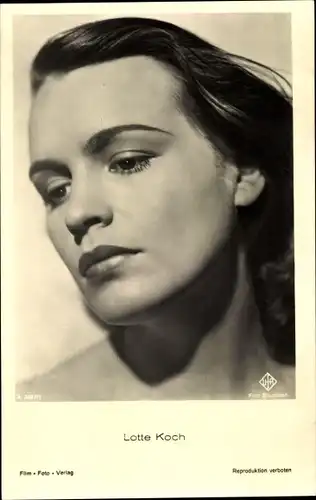 Ak Schauspielerin Lotte Koch, Portrait, UFA Film